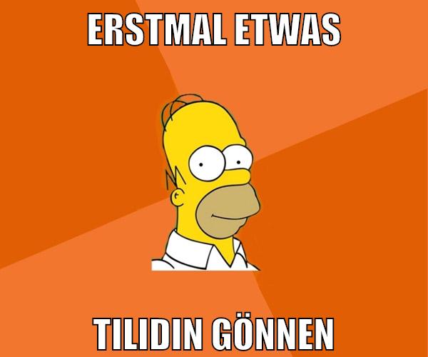 erstmal etwas tilidin gönnen