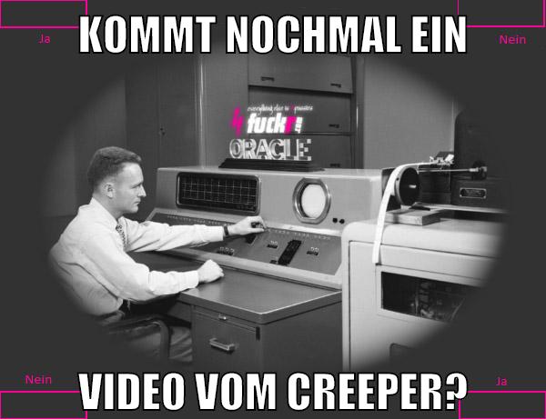 kommt nochmal ein video vom creeper?