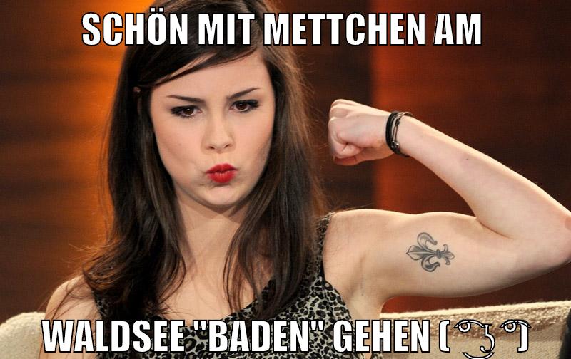 Schön mit Mettchen am Waldsee "baden" gehen ( ͡° ͜ʖ ͡°)