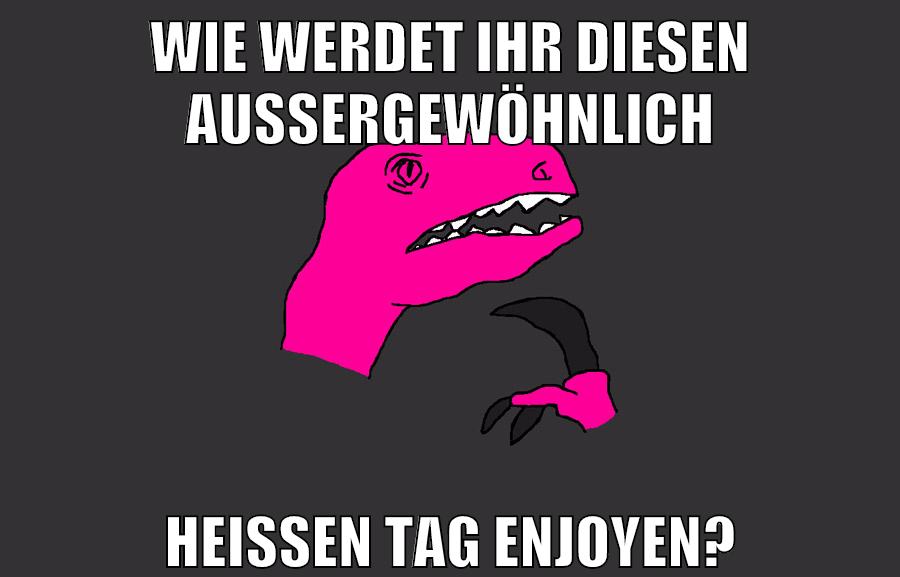 wie werdet ihr diesen aussergewöhnlich heißen tag enjoyen?