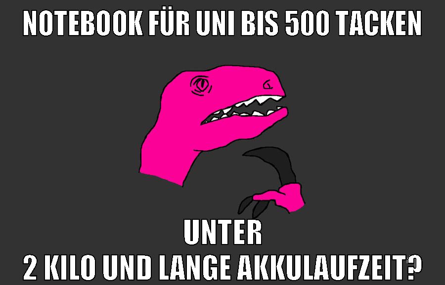 Notebook für uni bis 500 tacken unter 2 kilo und lange akkulaufzeit?