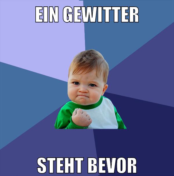 ein gewitter steht bevor