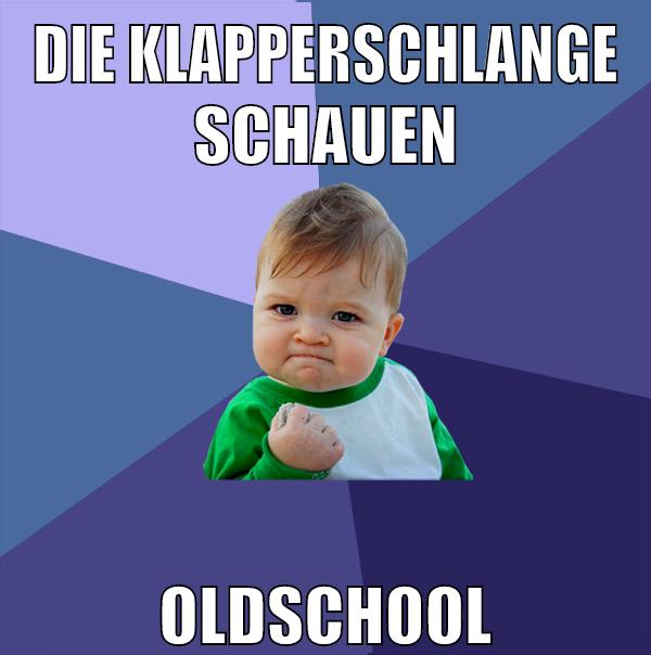 die klapperschlange schauen oldschool