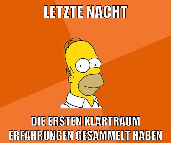 letzte nacht die ersten klartraum erfahrungen gesammelt haben