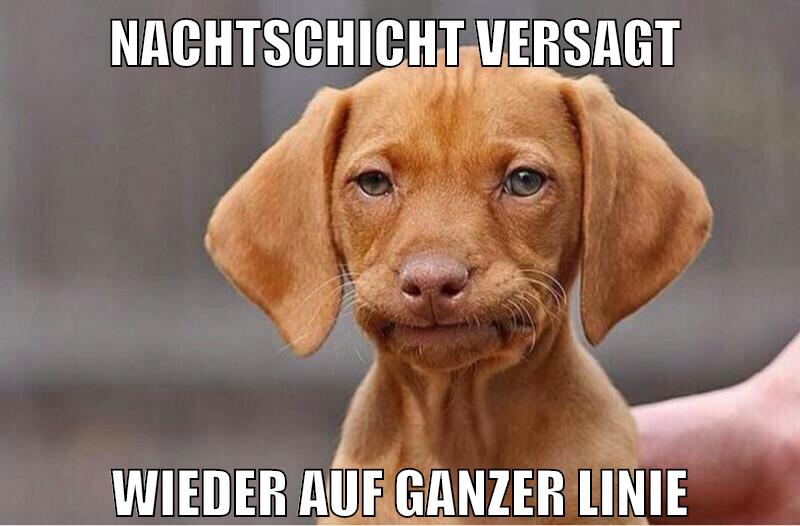 nachtschicht versagt wieder auf ganzer linie