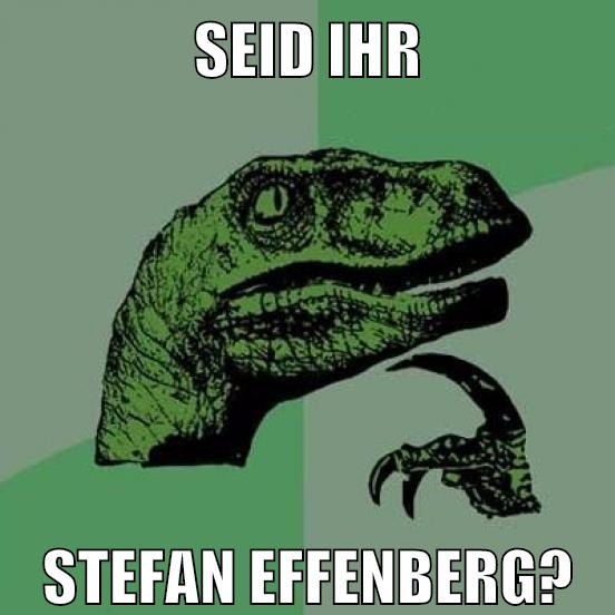 SEID IHR STEFAN EFFENBERG?