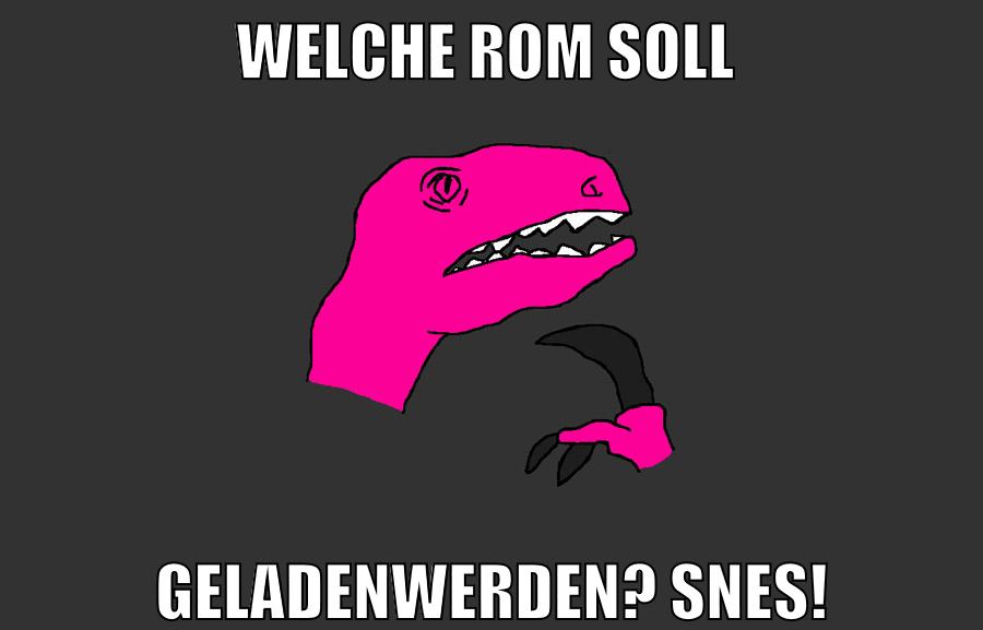 welche rom soll geladenwerden? SNES!
