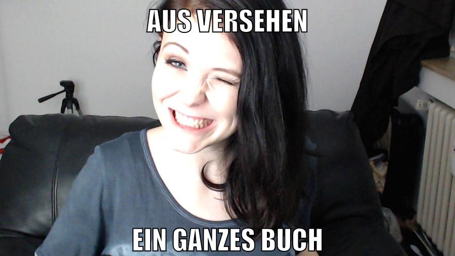 aus versehen ein ganzes buch