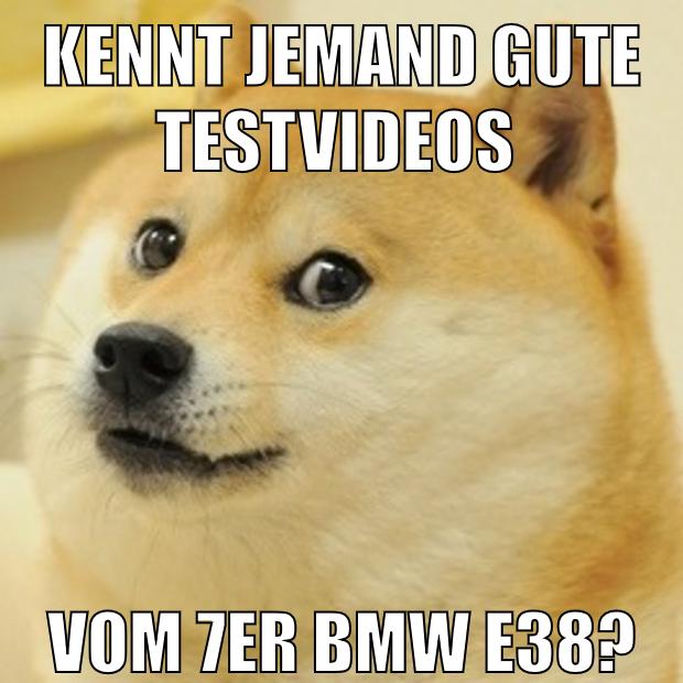 Kennt jemand gute Testvideos vom 7er BMW e38?