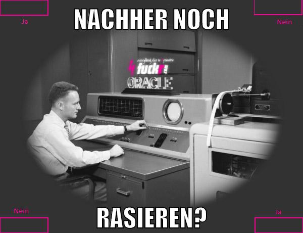 nachher noch rasieren?