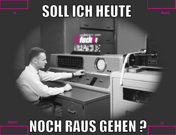 Soll ich heute noch raus gehen ?