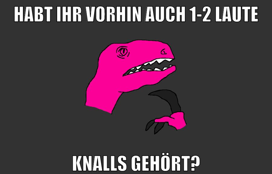 habt ihr vorhin auch 1-2 laute knalls gehört?