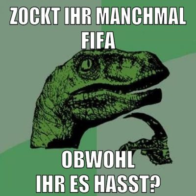 ZOCKT IHR MANCHMAL FIFA OBWOHL IHR ES HASST?