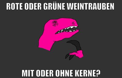 Rote oder Grüne Weintrauben mit oder ohne kerne?