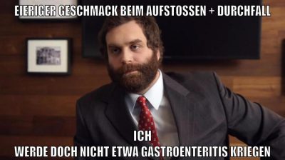 EIERIGER GESCHMACK BEIM AUFSTOSSEN + DURCHFALL ICH WERDE DOCH NICHT ETWA GASTROENTERITIS KRIEGEN