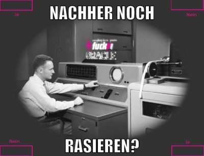 nachher noch rasieren?