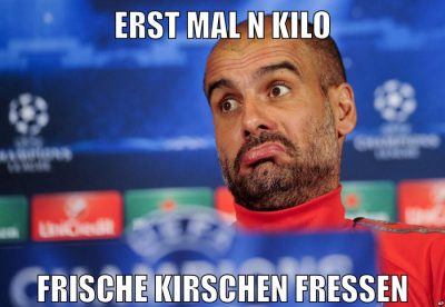 erst mal n kilo frische kirschen fressen