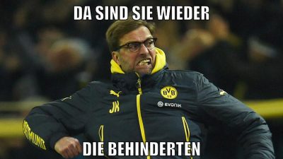 da sind sie wieder die behinderten