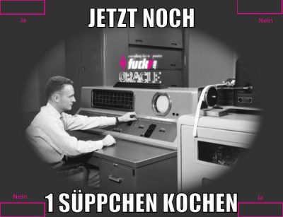 jetzt noch 1 süppchen kochen