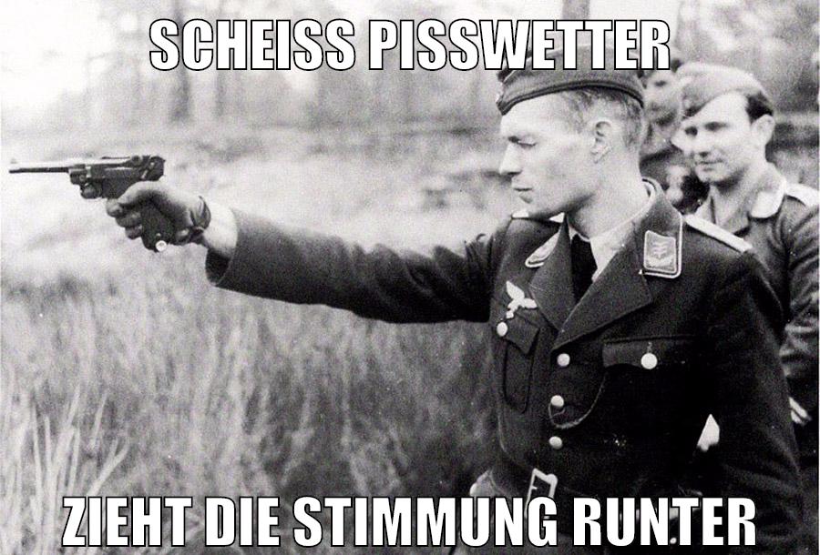 scheiß pisswetter zieht die stimmung runter