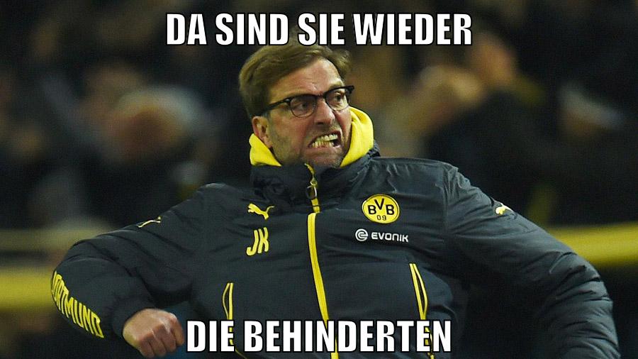 da sind sie wieder die behinderten