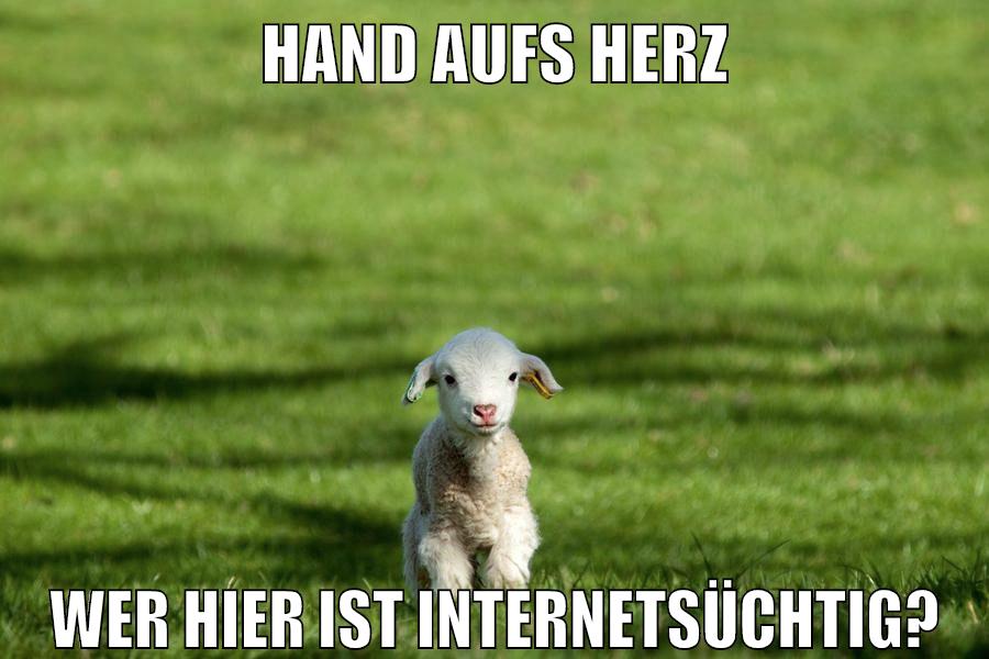 HAND AUFS HERZ WER HIER IST INTERNETSÜCHTIG?