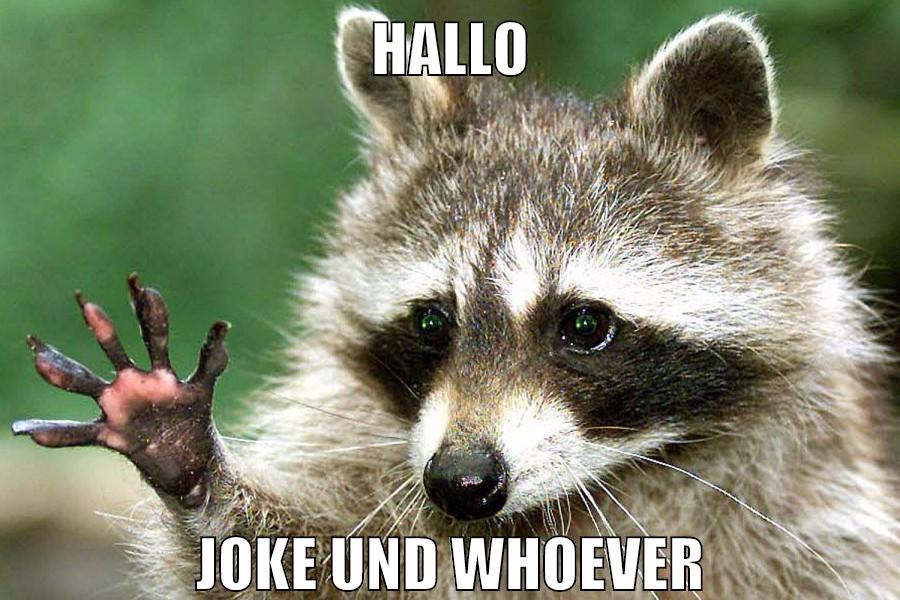 hallo joke und whoever
