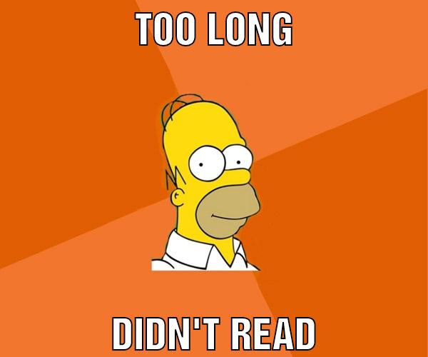 too long didn't read