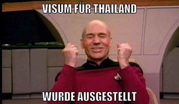 visum für thailand wurde ausgestellt