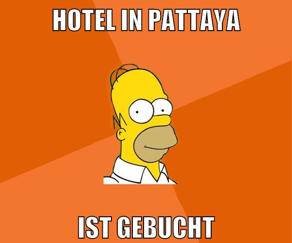 hotel in pattaya ist gebucht