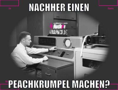 nachher einen peachkrumpel machen?