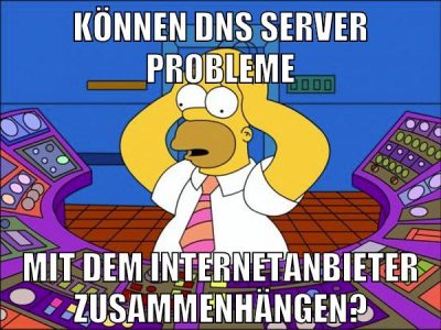 können dns server probleme mit dem internetanbieter zusammenhängen?