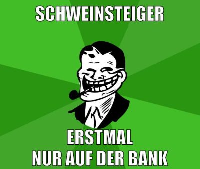 schweinsteiger erstmal nur auf der bank