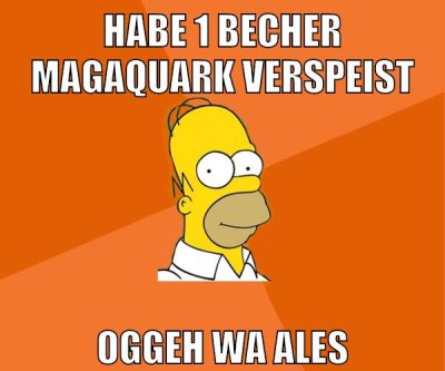 habe 1 becher magaquark verspeist oggeh wa ales