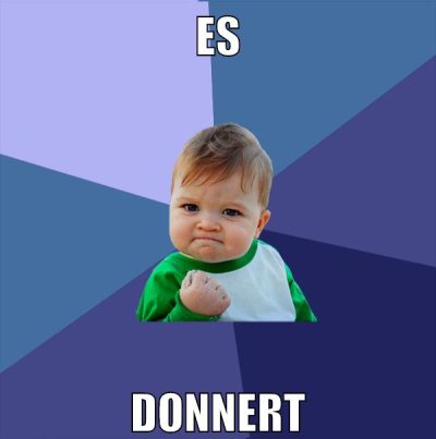 es donnert