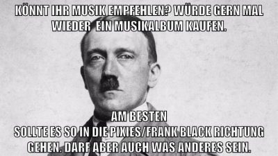 könnt ihr musik empfehlen? Würde gern mal wieder  ein musikalbum kaufen. am besten sollte es so in die pixies/frank black richtung gehen. darf aber auch was anderes sein.