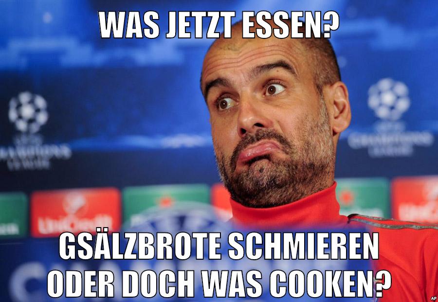 was jetzt essen? gsälzbrote schmieren oder doch was cooken?