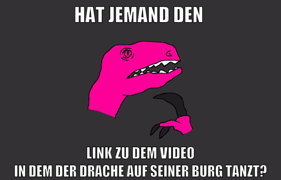 hat jemand den link zu dem video in dem der drache auf seiner burg tanzt?