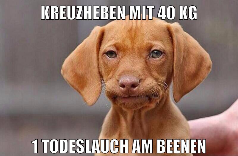 kreuzheben mit 40 kg 1 todeslauch am beenen