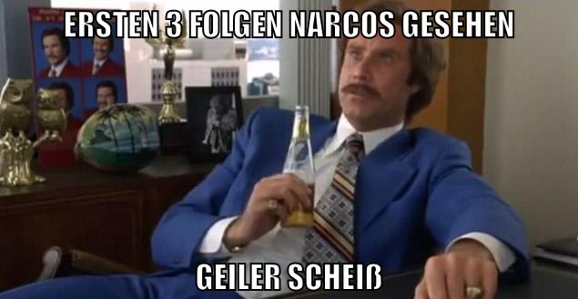 ersten 3 folgen narcos gesehen geiler scheiß