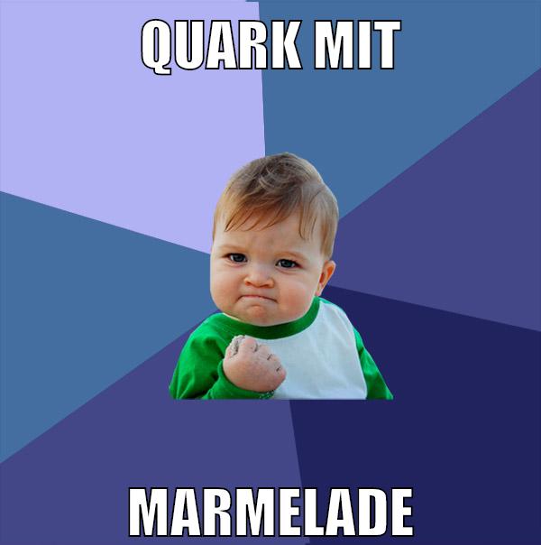 quark mit marmelade