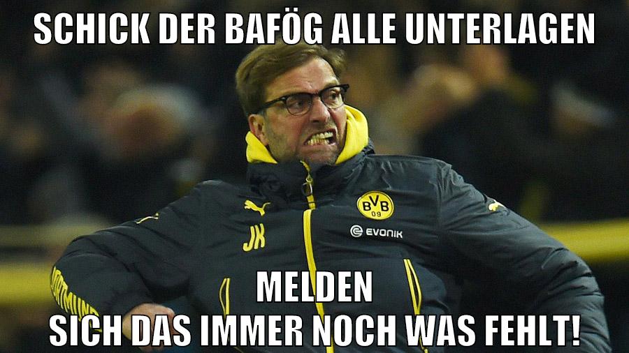 Schick der Bafög alle Unterlagen Melden sich das immer noch was fehlt!