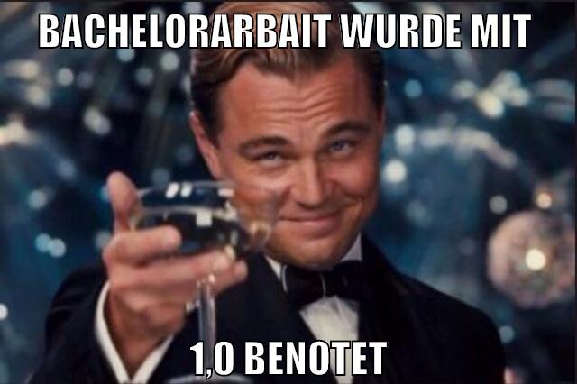 Bachelorarbait wurde mit 1,0 benotet