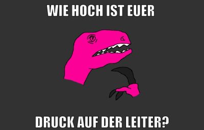 wie hoch ist euer Druck auf der leiter?