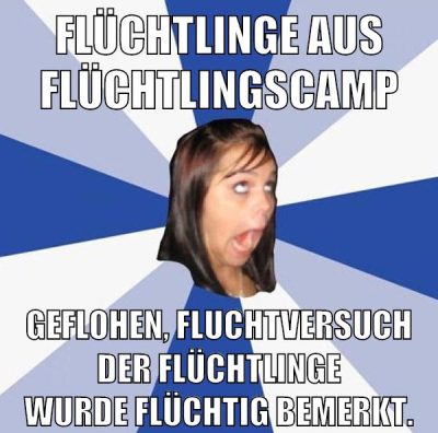 Flüchtlinge aus Flüchtlingscamp geflohen, fluchtversuch der flüchtlinge wurde flüchtig bemerkt.