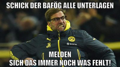 Schick der Bafög alle Unterlagen Melden sich das immer noch was fehlt!