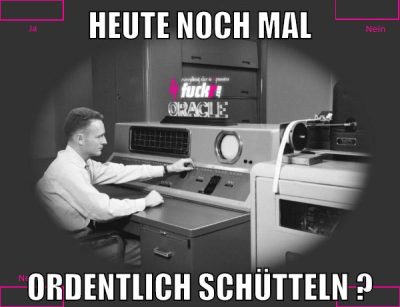 heute noch mal ordentlich schütteln ?
