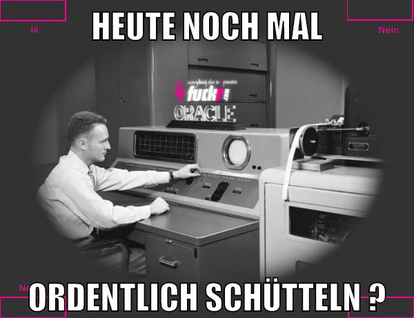 heute noch mal ordentlich schütteln ?