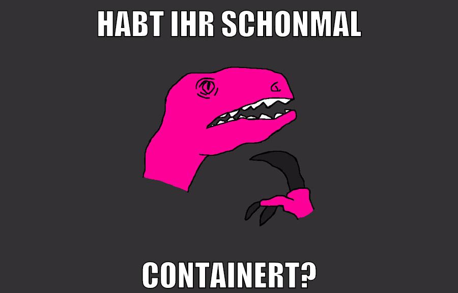 HABT IHR SCHONMAL CONTAINERT?