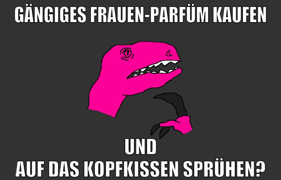 gängiges frauen-parfüm kaufen und auf das kopfkissen sprühen?